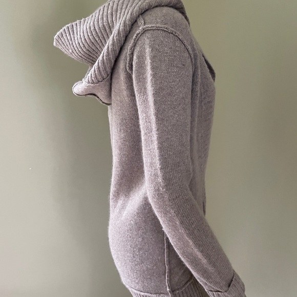 Vince Alpaca Cashmere Blend Sweater Hoody - Picture 6 of 10